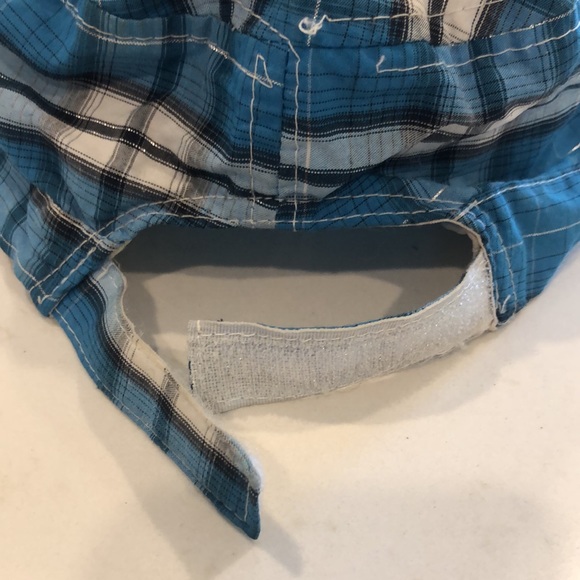 Captain checked adjustable cap for kids - Picture 3 of 5